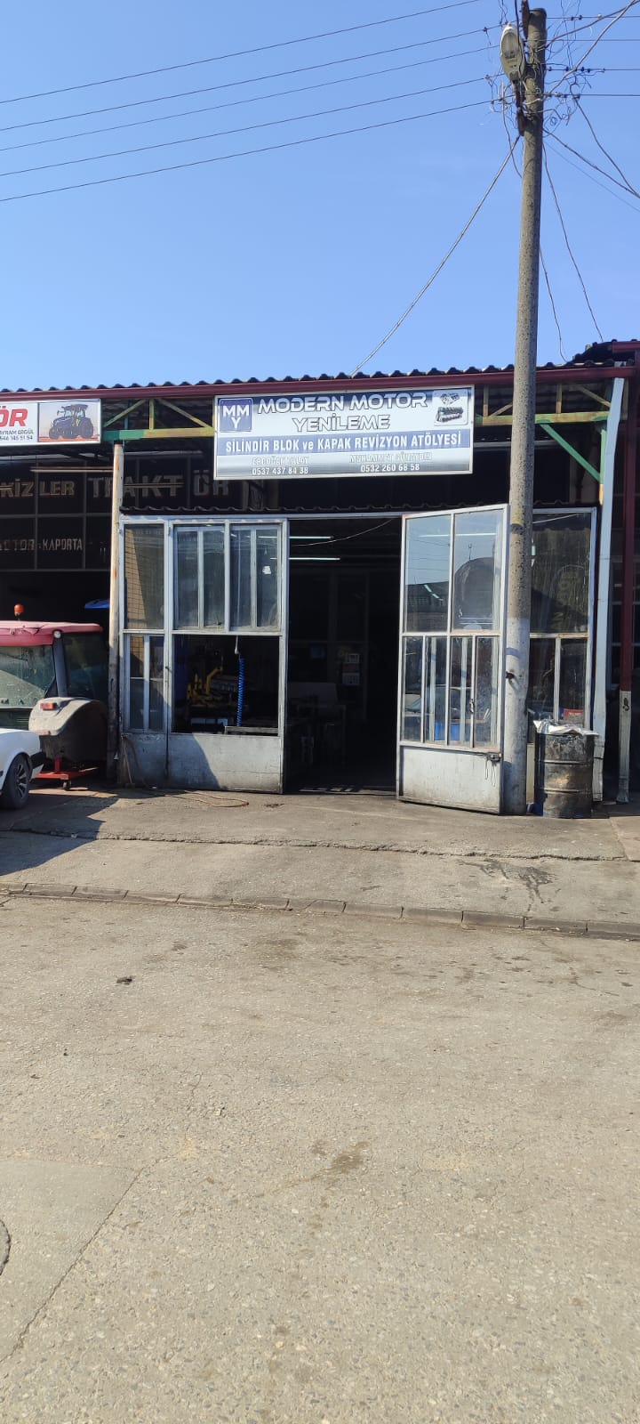 Modern Motor Yenileme atölye dış görünüm